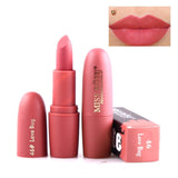 New MISS ROSE Lipstick Matte Waterproof Velvet Lip Stick 18 Colors Sexy Red Brown Pigments Makeup Matte Lipsticks Beauty Lips