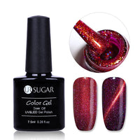 UR SUGAR Holographic Glitter Magnetic Gel Magnet Cat Eye Laser Nails Gel Polish Soak Off UV LED Varnish Nail Art Lacquer 7.5ml