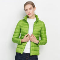 Women Winter Coat 2018 New Ultra Light White Duck Down Jacket Slim Women Winter Puffer Jacket Portable Windproof Down Coat - DYALAK SHOP