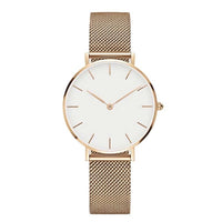 Fashion Big Brand Women Stainless Steel Strap Quartz Wrist Watch Luxury Simple Style Designed Watches Women's Clock - DYALAK SHOP