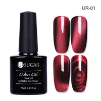 UR SUGAR Holographic Glitter Magnetic Gel Magnet Cat Eye Laser Nails Gel Polish Soak Off UV LED Varnish Nail Art Lacquer 7.5ml