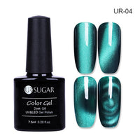 UR SUGAR Holographic Glitter Magnetic Gel Magnet Cat Eye Laser Nails Gel Polish Soak Off UV LED Varnish Nail Art Lacquer 7.5ml