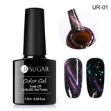 UR SUGAR Holographic Glitter Magnetic Gel Magnet Cat Eye Laser Nails Gel Polish Soak Off UV LED Varnish Nail Art Lacquer 7.5ml