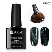 UR SUGAR Holographic Glitter Magnetic Gel Magnet Cat Eye Laser Nails Gel Polish Soak Off UV LED Varnish Nail Art Lacquer 7.5ml