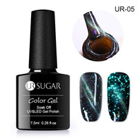 UR SUGAR Holographic Glitter Magnetic Gel Magnet Cat Eye Laser Nails Gel Polish Soak Off UV LED Varnish Nail Art Lacquer 7.5ml