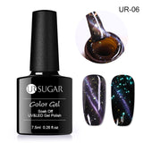 UR SUGAR Holographic Glitter Magnetic Gel Magnet Cat Eye Laser Nails Gel Polish Soak Off UV LED Varnish Nail Art Lacquer 7.5ml