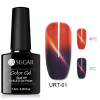 UR SUGAR Holographic Glitter Magnetic Gel Magnet Cat Eye Laser Nails Gel Polish Soak Off UV LED Varnish Nail Art Lacquer 7.5ml