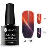 UR SUGAR Holographic Glitter Magnetic Gel Magnet Cat Eye Laser Nails Gel Polish Soak Off UV LED Varnish Nail Art Lacquer 7.5ml