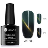 UR SUGAR Holographic Glitter Magnetic Gel Magnet Cat Eye Laser Nails Gel Polish Soak Off UV LED Varnish Nail Art Lacquer 7.5ml