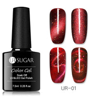 UR SUGAR Holographic Glitter Magnetic Gel Magnet Cat Eye Laser Nails Gel Polish Soak Off UV LED Varnish Nail Art Lacquer 7.5ml