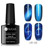 UR SUGAR Holographic Glitter Magnetic Gel Magnet Cat Eye Laser Nails Gel Polish Soak Off UV LED Varnish Nail Art Lacquer 7.5ml