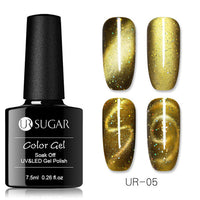 UR SUGAR Holographic Glitter Magnetic Gel Magnet Cat Eye Laser Nails Gel Polish Soak Off UV LED Varnish Nail Art Lacquer 7.5ml