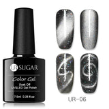 UR SUGAR Holographic Glitter Magnetic Gel Magnet Cat Eye Laser Nails Gel Polish Soak Off UV LED Varnish Nail Art Lacquer 7.5ml