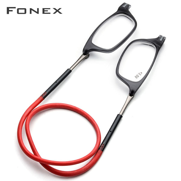 Upgraded Magnet Reading Glasses Men Women Adjustable Hanging Neck Magnetic Front Presbyopic Eyeglasses +1.00 +1.50 +2.00 +3.00