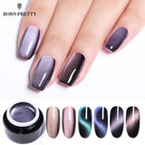 BORN PRETTY 5D Cat Eye Nail Gel 5ml Magnetic Soak Off UV Gel Lacquers Starry Sky Jade Effect Varnish Black Base Needed