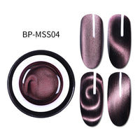 BORN PRETTY 5D Cat Eye Nail Gel 5ml Magnetic Soak Off UV Gel Lacquers Starry Sky Jade Effect Varnish Black Base Needed