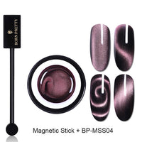 BORN PRETTY 5D Cat Eye Nail Gel 5ml Magnetic Soak Off UV Gel Lacquers Starry Sky Jade Effect Varnish Black Base Needed