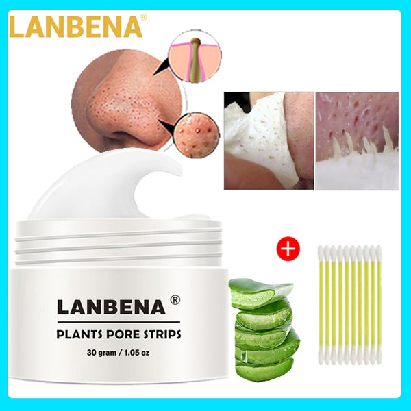 LANBENA Black head Remover Nose Mask Pore Strips Black mask Peel off Acne Treatment Black mask Deep Cleansing Skin Care - DYALAK SHOP