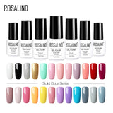 ROSALIND Gel Nail Polish Hybrid Varnishes Nail Polish Vernis Semi Permanent UV Color All For Manicured Gel Lak Top Base Primer