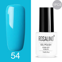 ROSALIND Gel Nail Polish Hybrid Varnishes Nail Polish Vernis Semi Permanent UV Color All For Manicured Gel Lak Top Base Primer