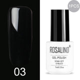 ROSALIND Gel Nail Polish Hybrid Varnishes Nail Polish Vernis Semi Permanent UV Color All For Manicured Gel Lak Top Base Primer