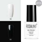 ROSALIND Gel Nail Polish Hybrid Varnishes Nail Polish Vernis Semi Permanent UV Color All For Manicured Gel Lak Top Base Primer