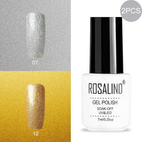 ROSALIND Gel Nail Polish Hybrid Varnishes Nail Polish Vernis Semi Permanent UV Color All For Manicured Gel Lak Top Base Primer