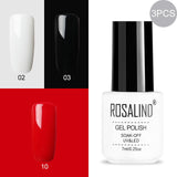 ROSALIND Gel Nail Polish Hybrid Varnishes Nail Polish Vernis Semi Permanent UV Color All For Manicured Gel Lak Top Base Primer