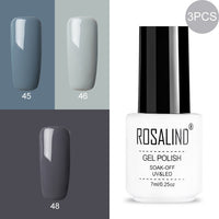 ROSALIND Gel Nail Polish Hybrid Varnishes Nail Polish Vernis Semi Permanent UV Color All For Manicured Gel Lak Top Base Primer