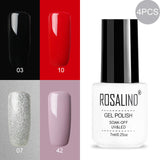 ROSALIND Gel Nail Polish Hybrid Varnishes Nail Polish Vernis Semi Permanent UV Color All For Manicured Gel Lak Top Base Primer