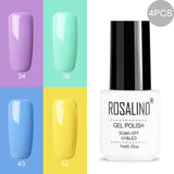 ROSALIND Gel Nail Polish Hybrid Varnishes Nail Polish Vernis Semi Permanent UV Color All For Manicured Gel Lak Top Base Primer