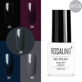 ROSALIND Gel Nail Polish Hybrid Varnishes Nail Polish Vernis Semi Permanent UV Color All For Manicured Gel Lak Top Base Primer