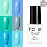 ROSALIND Gel Nail Polish Hybrid Varnishes Nail Polish Vernis Semi Permanent UV Color All For Manicured Gel Lak Top Base Primer